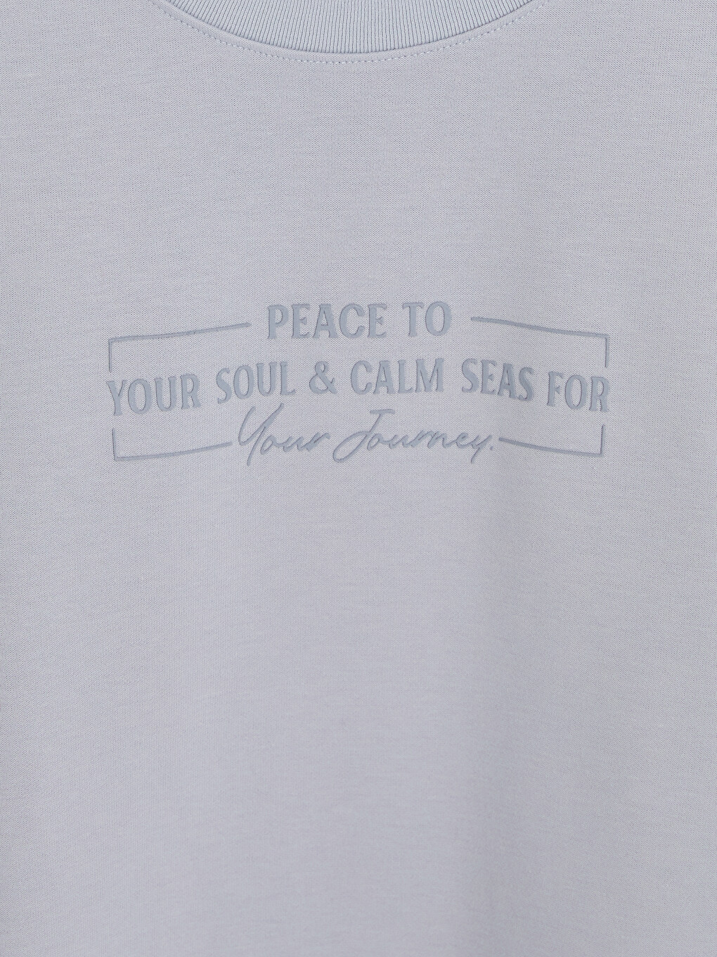 Mavi Bisiklet Yaka Baskılı Erkek Sweatshirt-2
