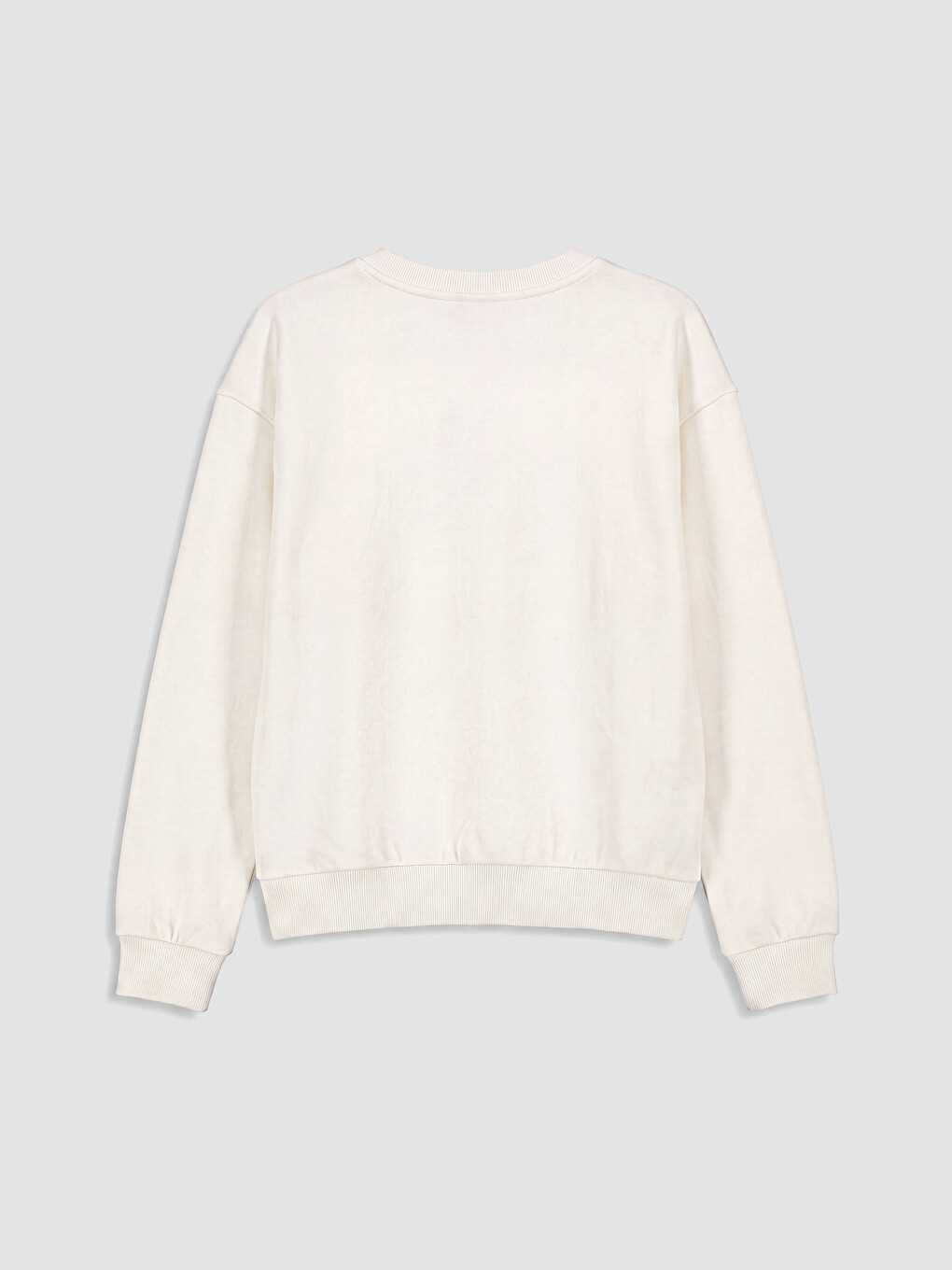 Ekru Baskılı Kız Çocuk 2'li Sweatshirt-6