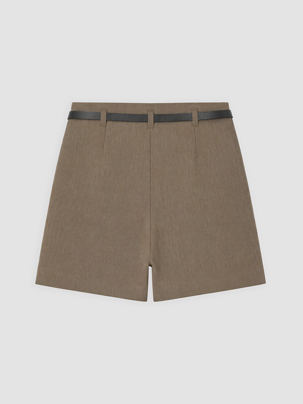 Belted Skirt Look Women's Shorts-4