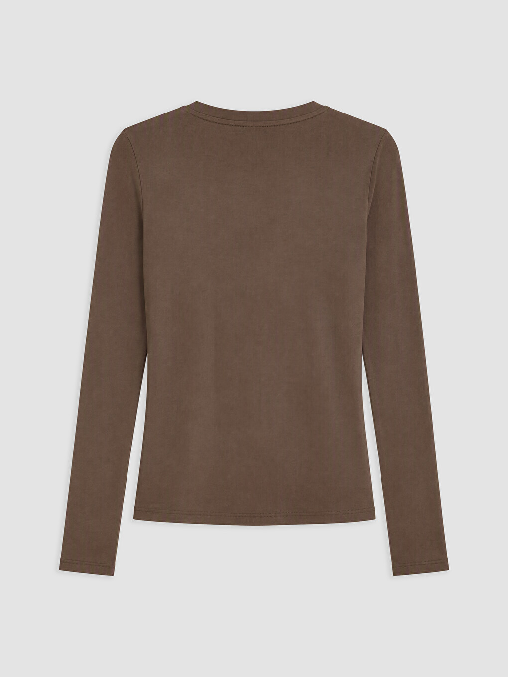 Rundhalsausschnitt Damen Geripptes Body-5