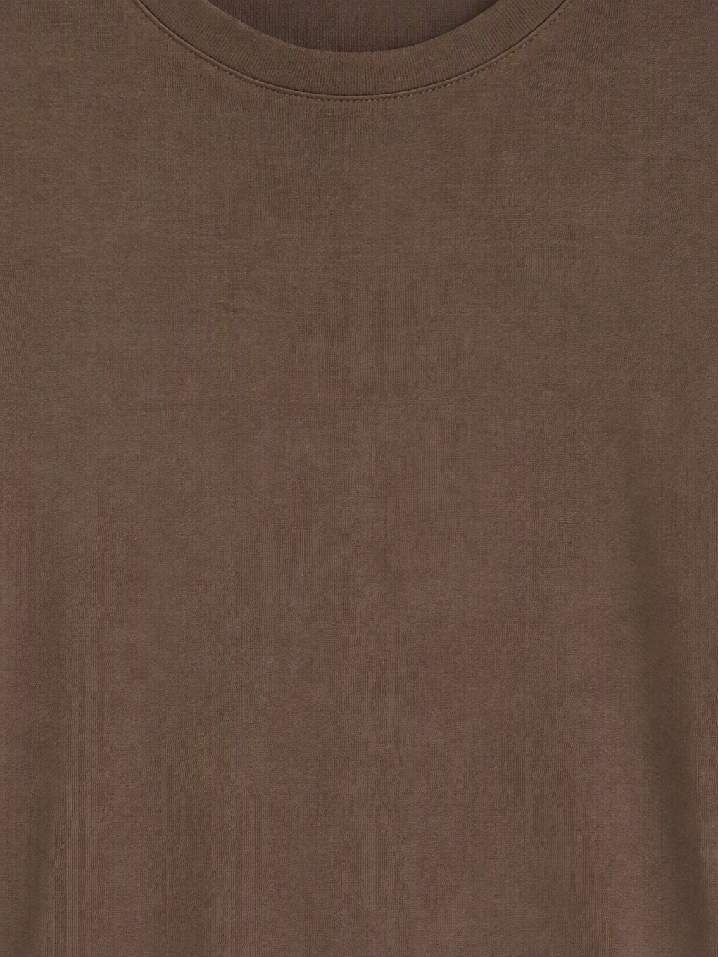 Rundhalsausschnitt Damen Geripptes Body-6