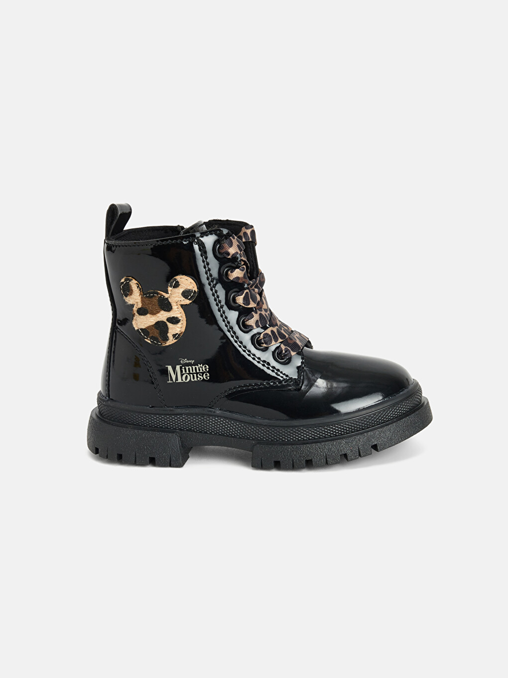 Leopard Print Laced Girls' Boot-1