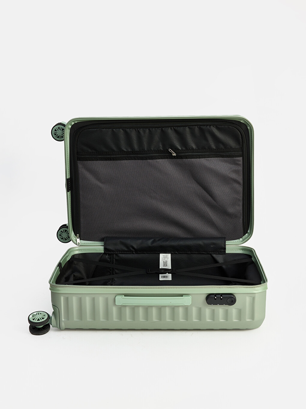 Lock Detailed Medium Size Suitcase-2