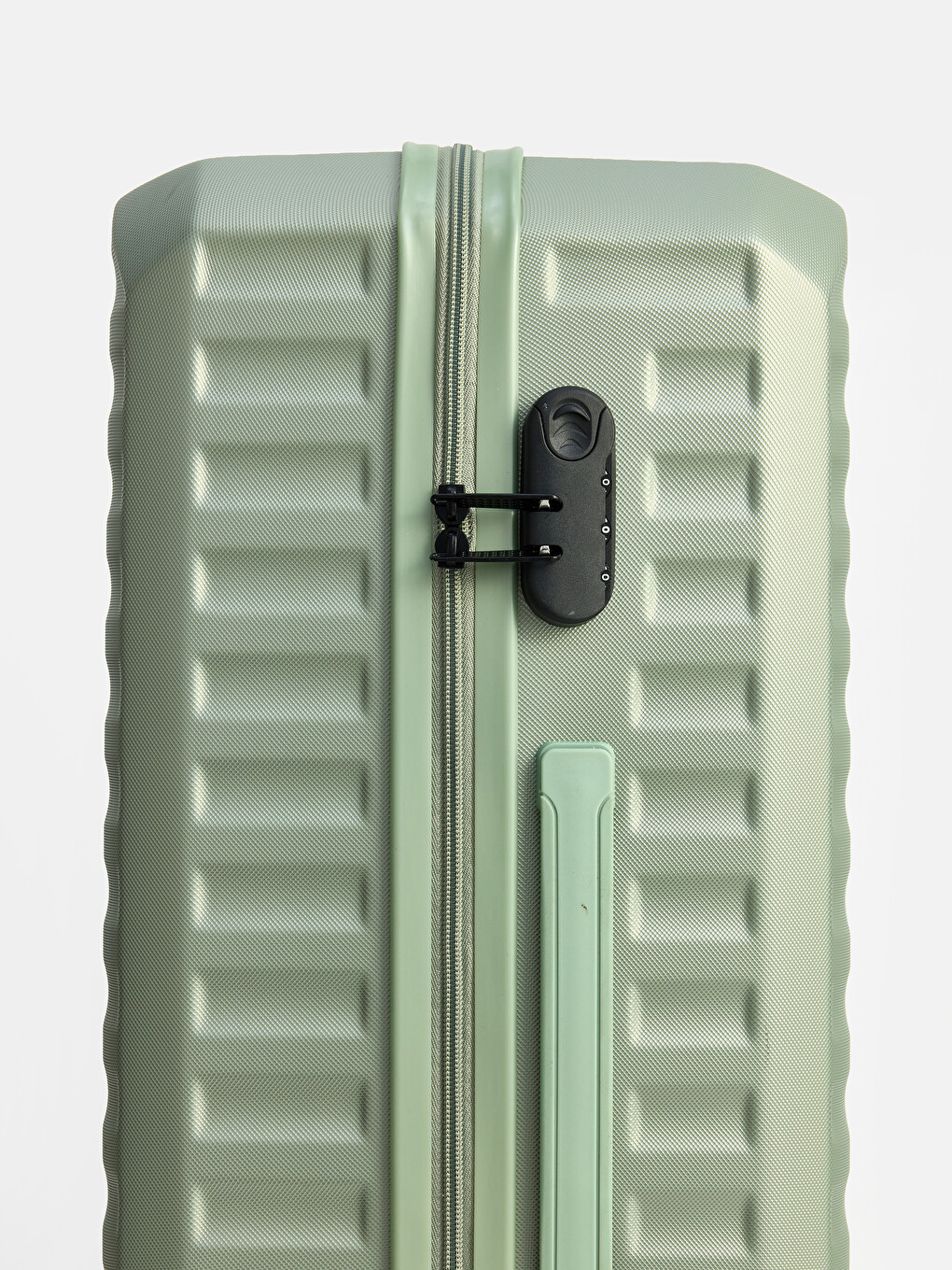 Lock Detailed Medium Size Suitcase-3