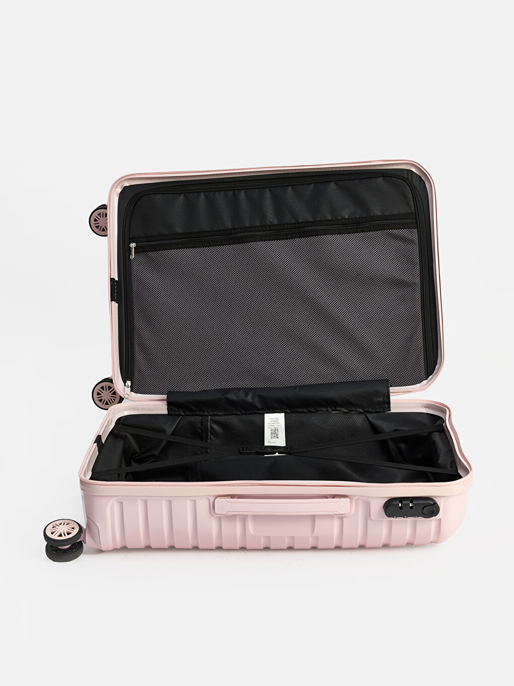Lock Detailed Medium Size Suitcase-3