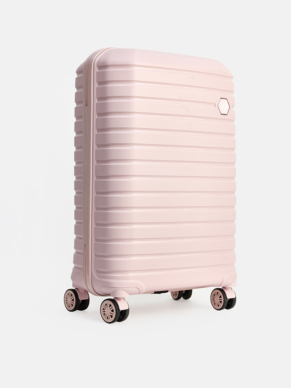 Pembe Kilit Detaylı Büyük Boy Valiz