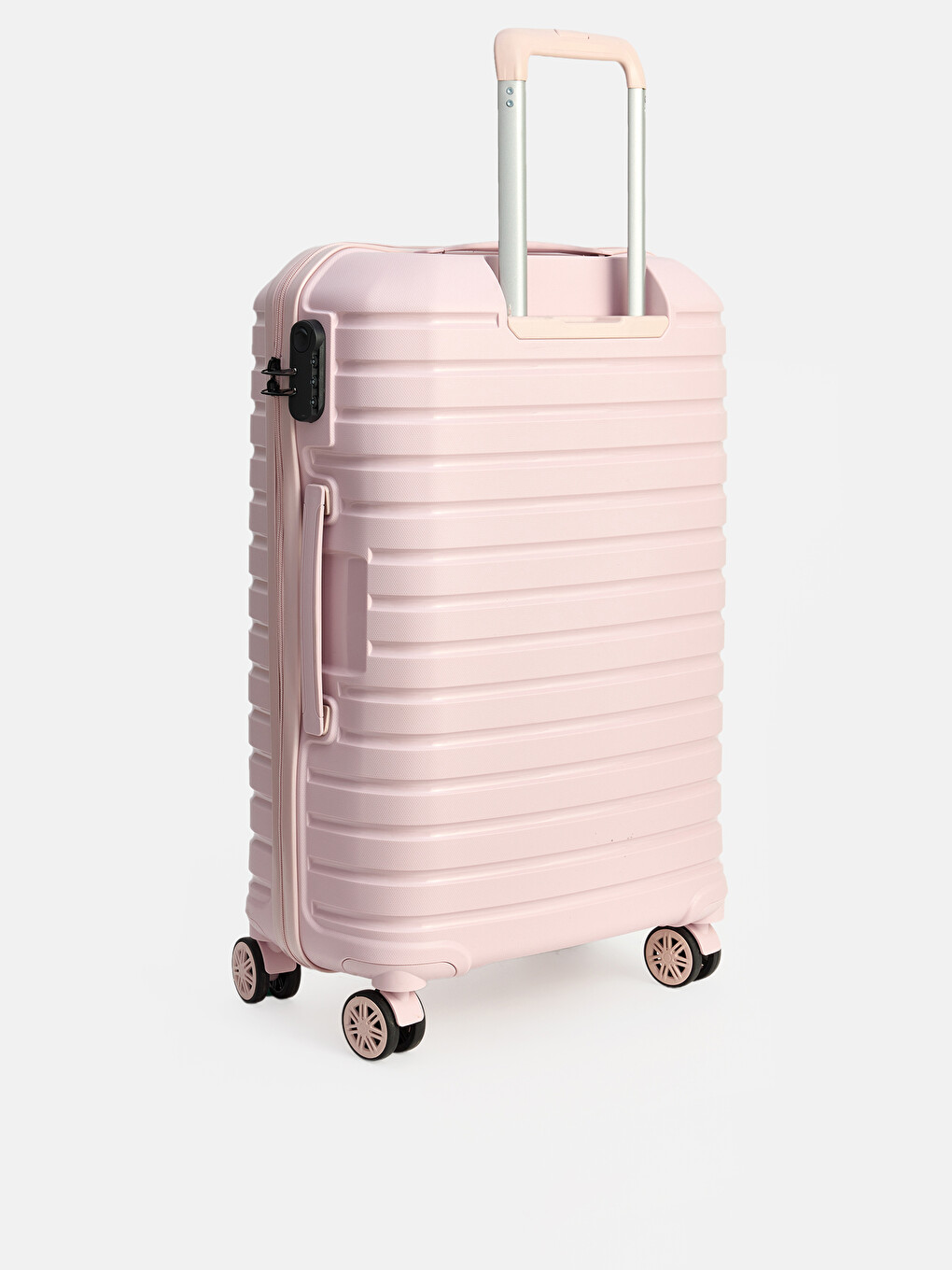 Pembe Kilit Detaylı Büyük Boy Valiz-1