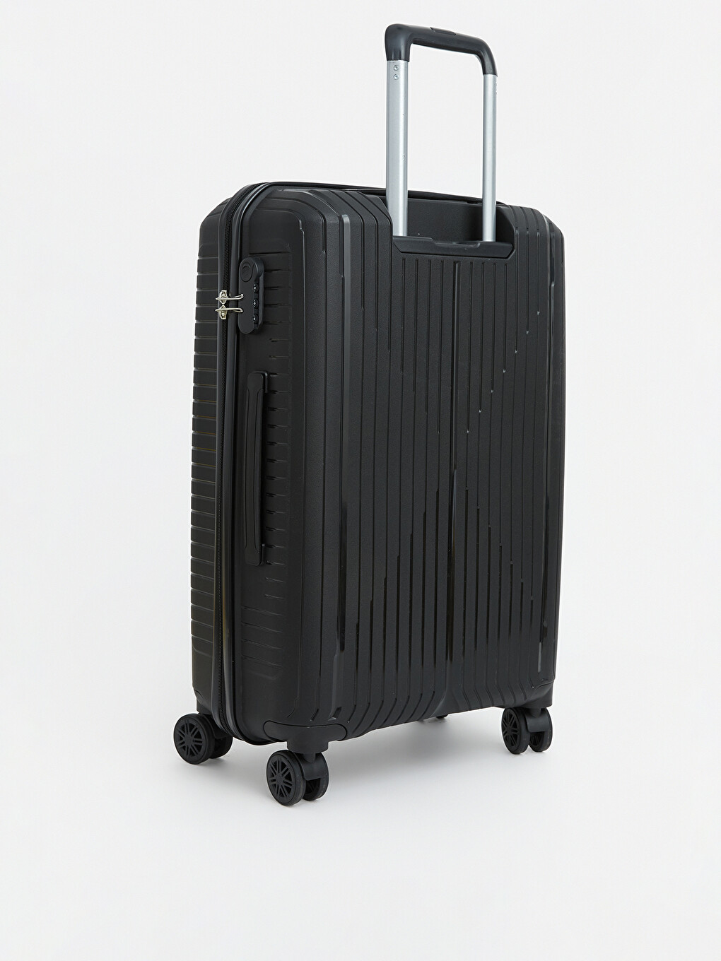 Lock Detailed Large Size Suitcase-1