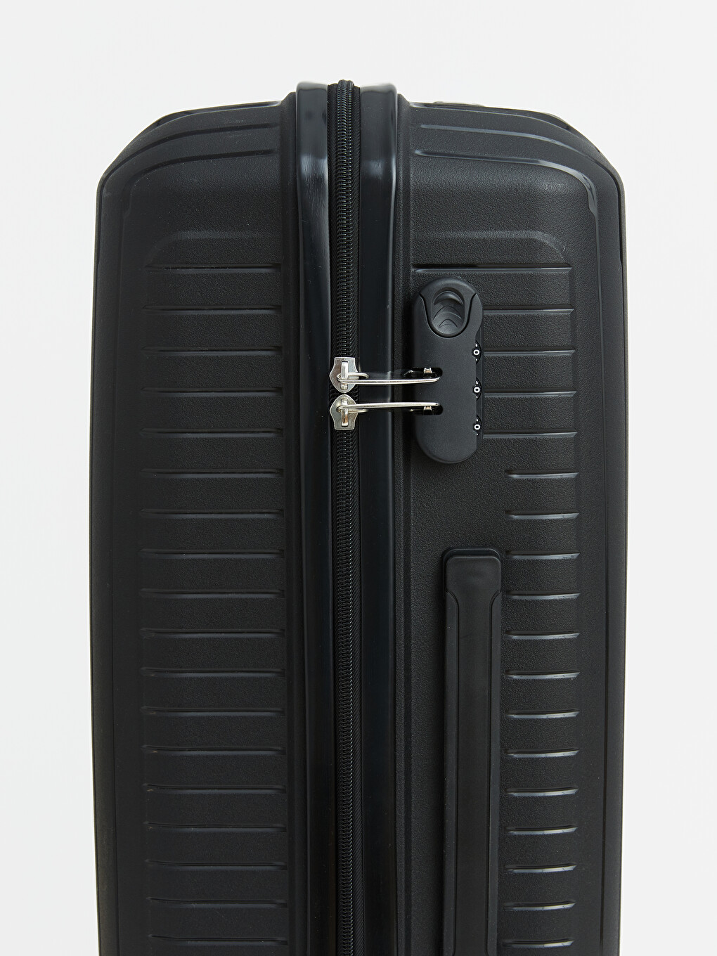 Lock Detailed Large Size Suitcase-3