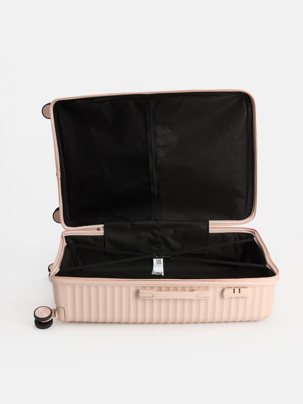 Lock Detailed Large Size Suitcase-2