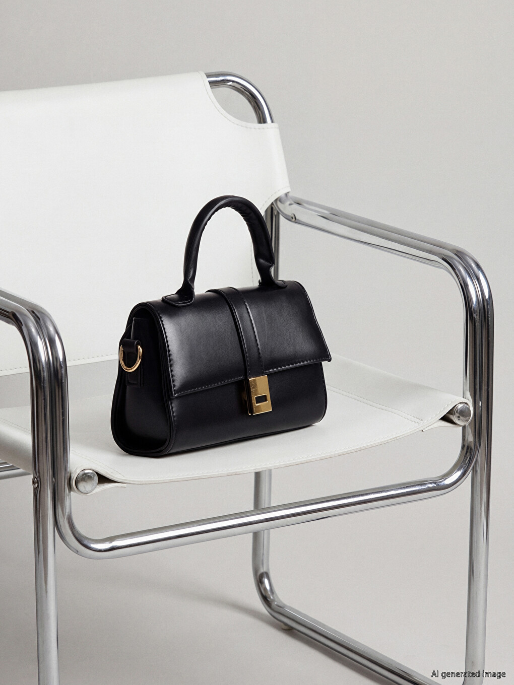 Faux Leather Women's Shoulder Bag