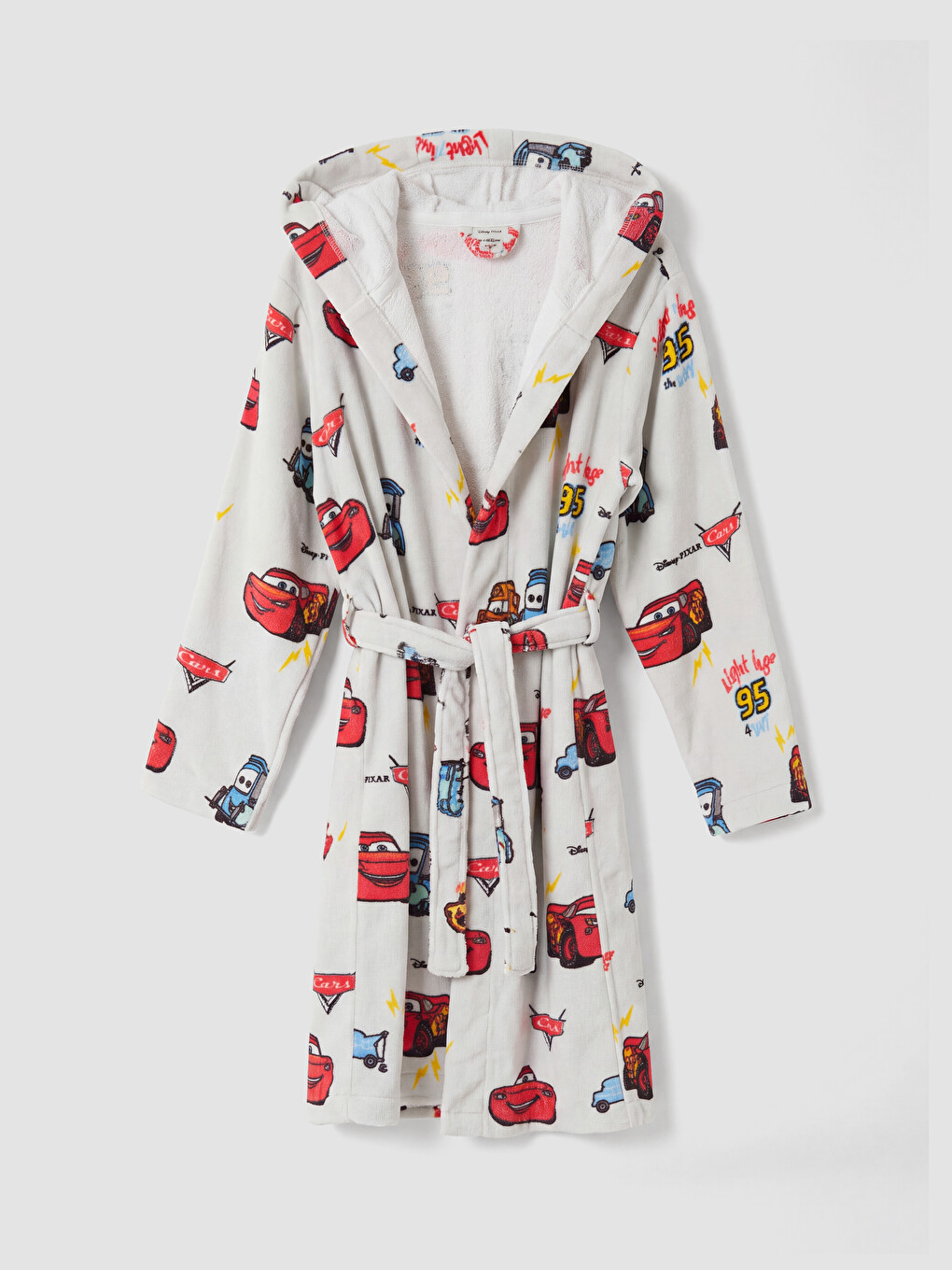  Cars Printed Cotton Kids' Bathrobe
