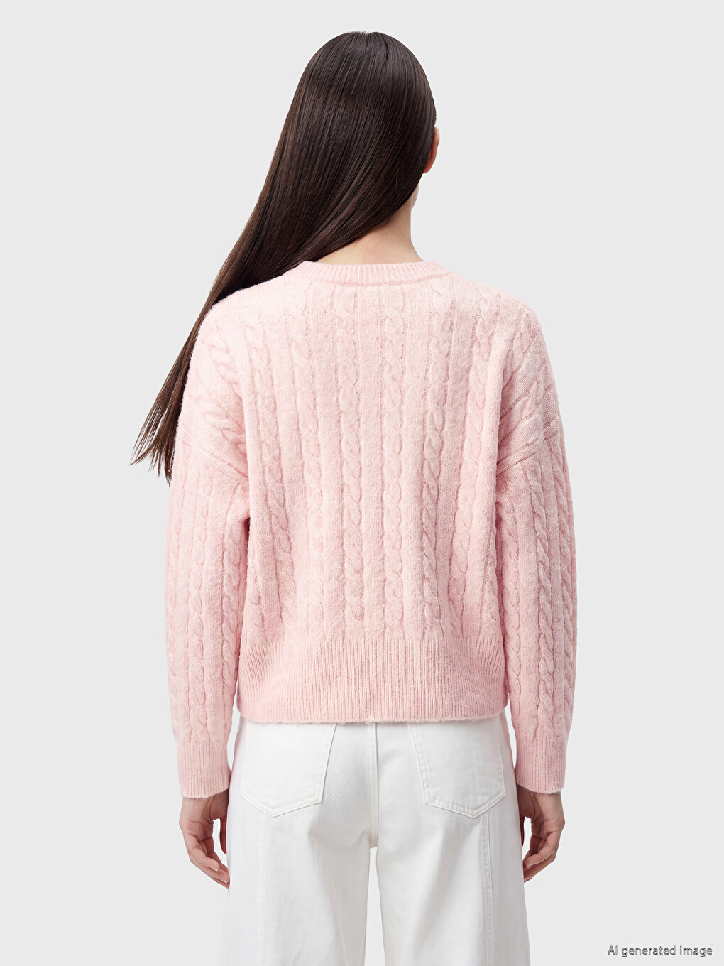 Roze Džemper Žena-3