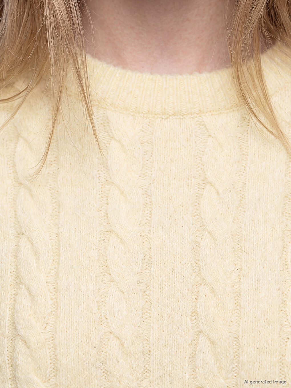 Woman Yellow Sweater-2