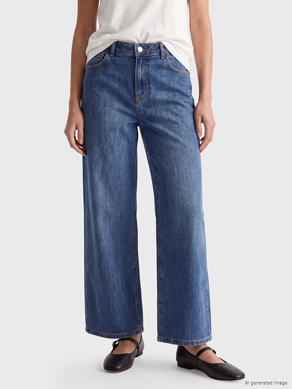 Culotte Fit Women's Jeans-1
