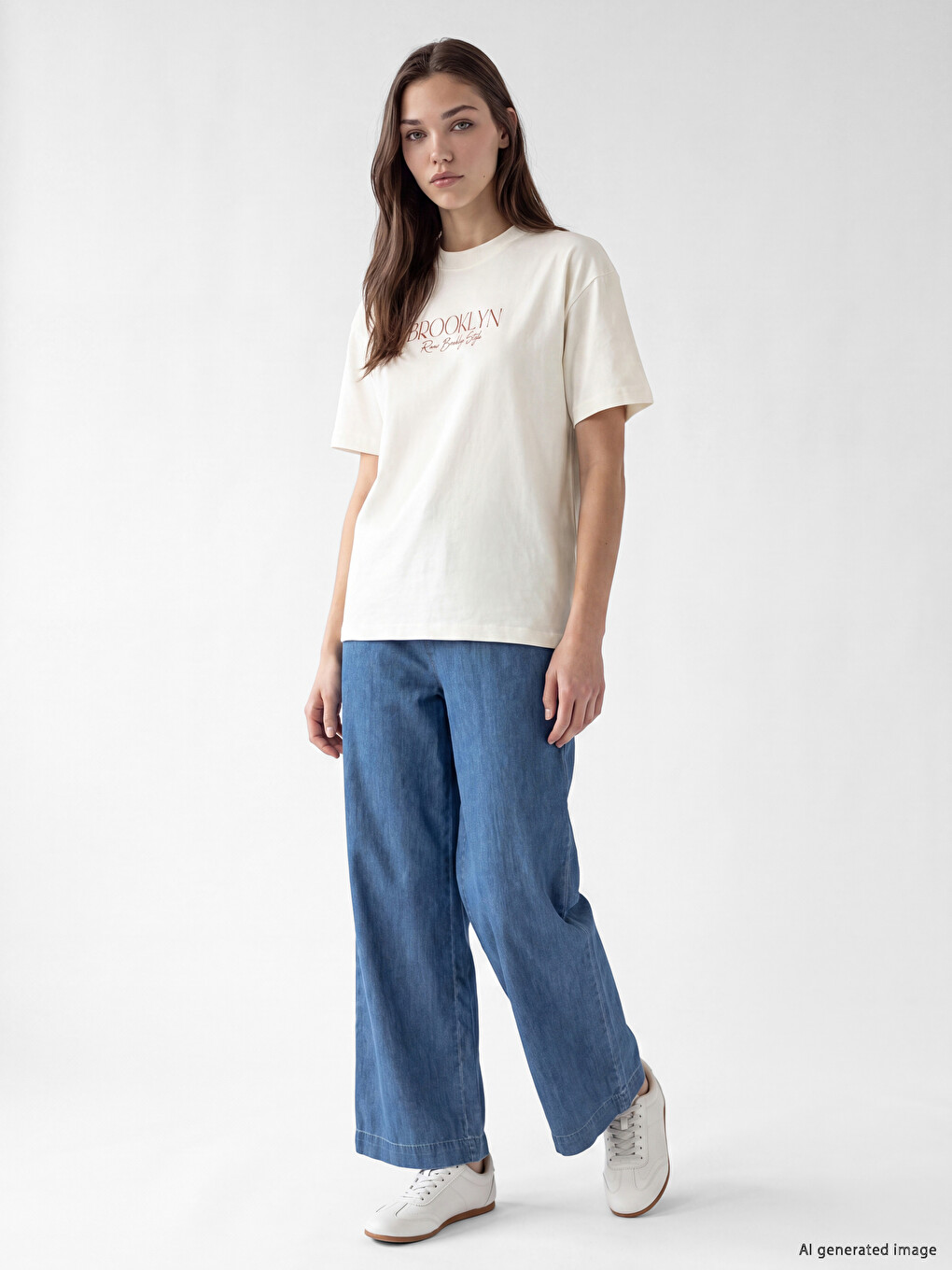 Femër E Bardhe T-shirt-1