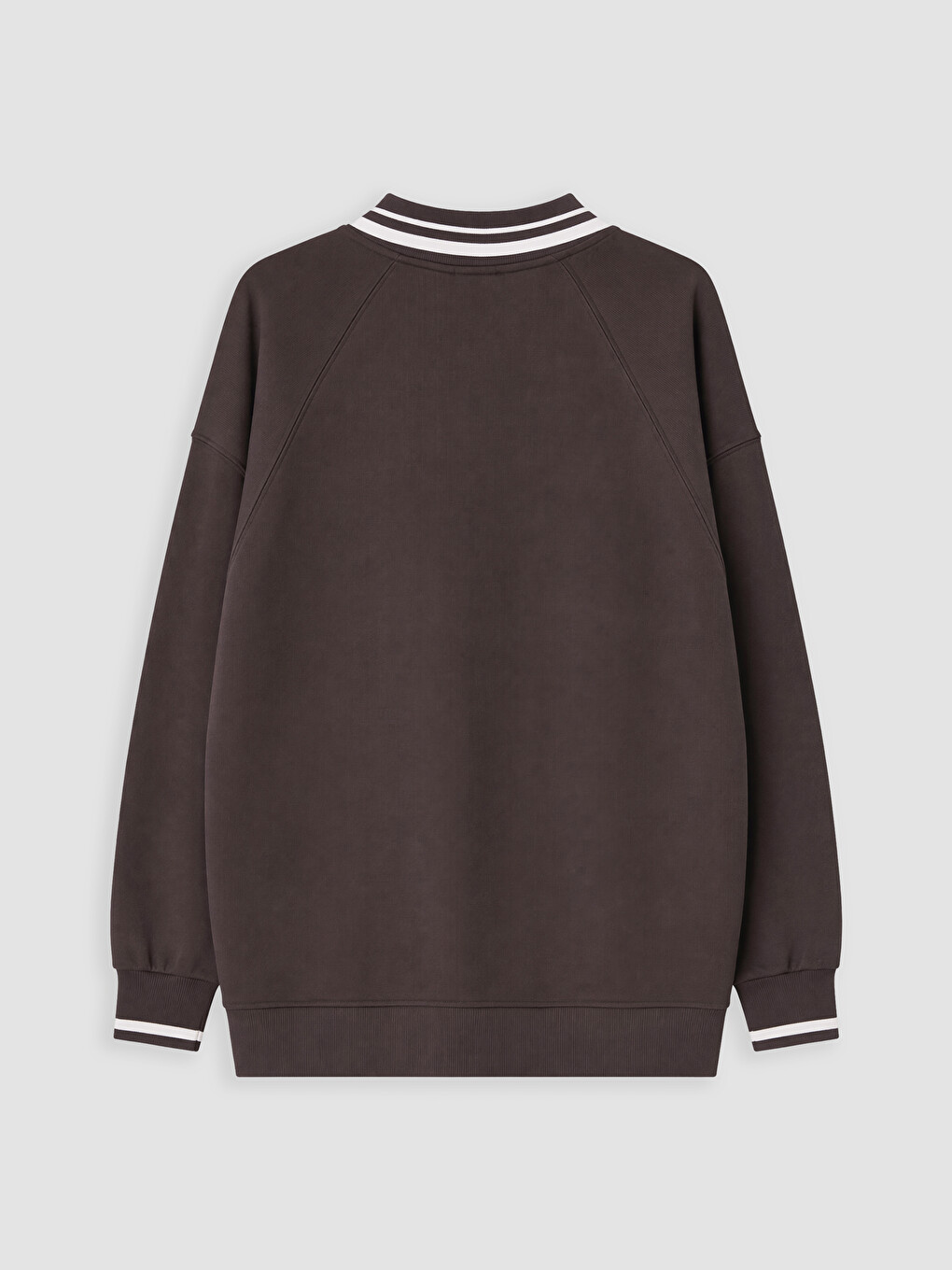 Polo Collar Oversize Women's Sweatshirt Tunic-2