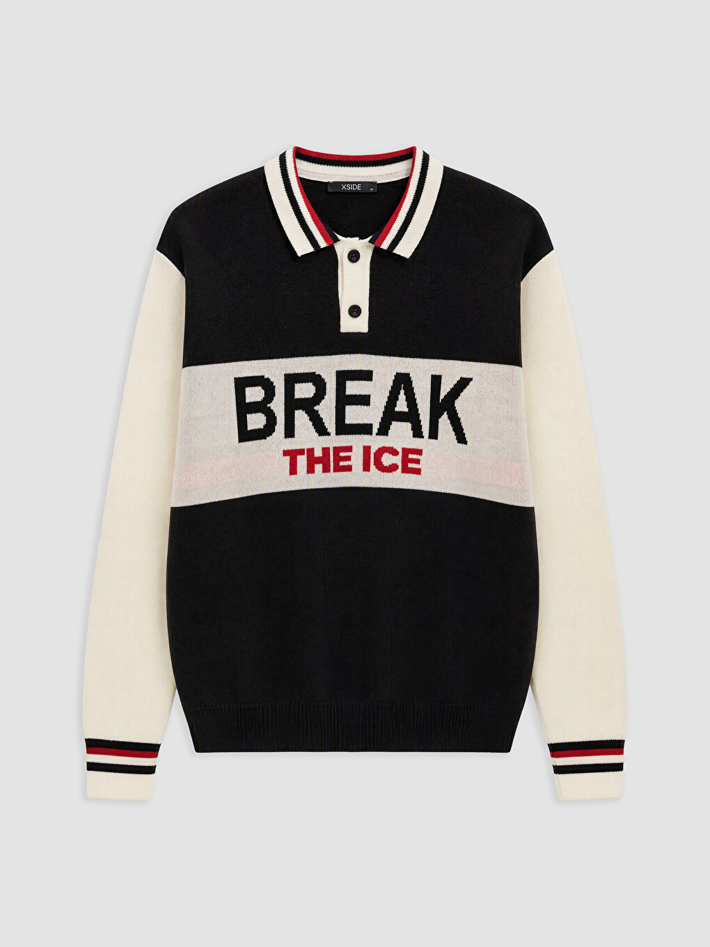 Polo Collar Men's Knitwear Sweater
