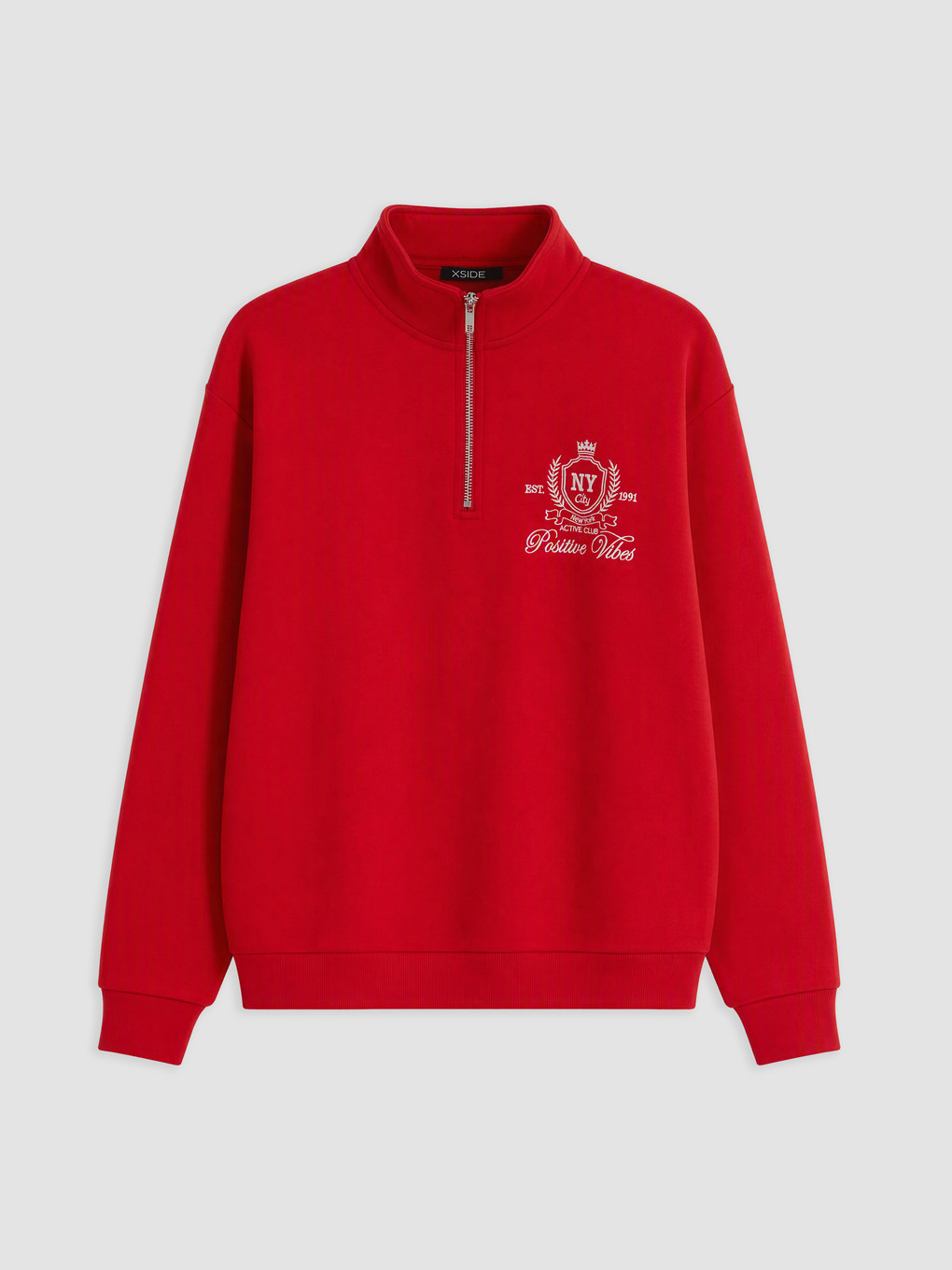 Embroidered Oversize Women's Thick Sweatshirt-4