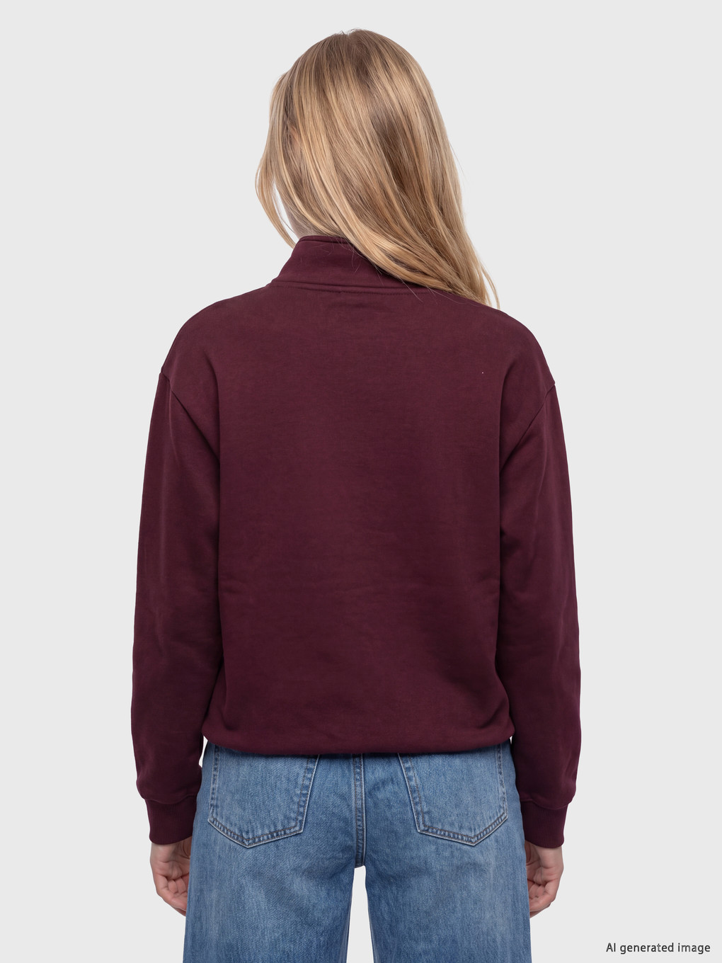 Woman Bordeaux Sweatshirt-3