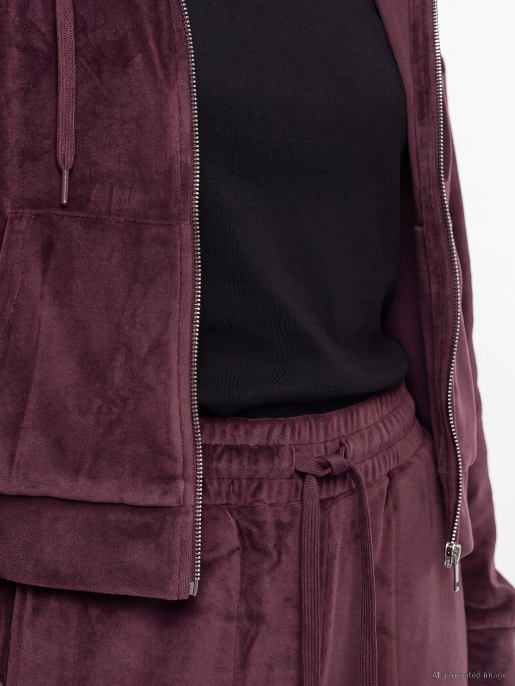 Women's Velvet Sweatpants-2