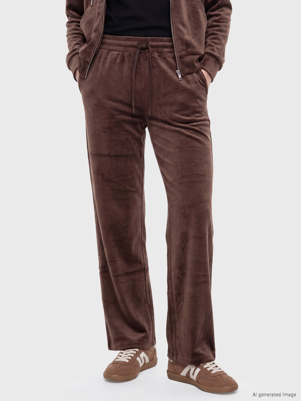 Women's Velvet Sweatpants-1