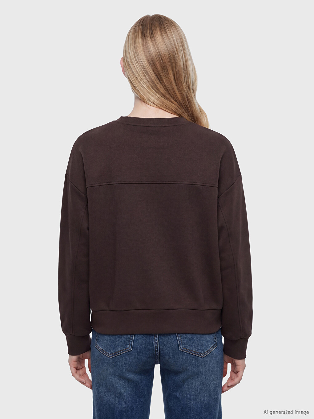 Woman Brown Sweatshirt-3
