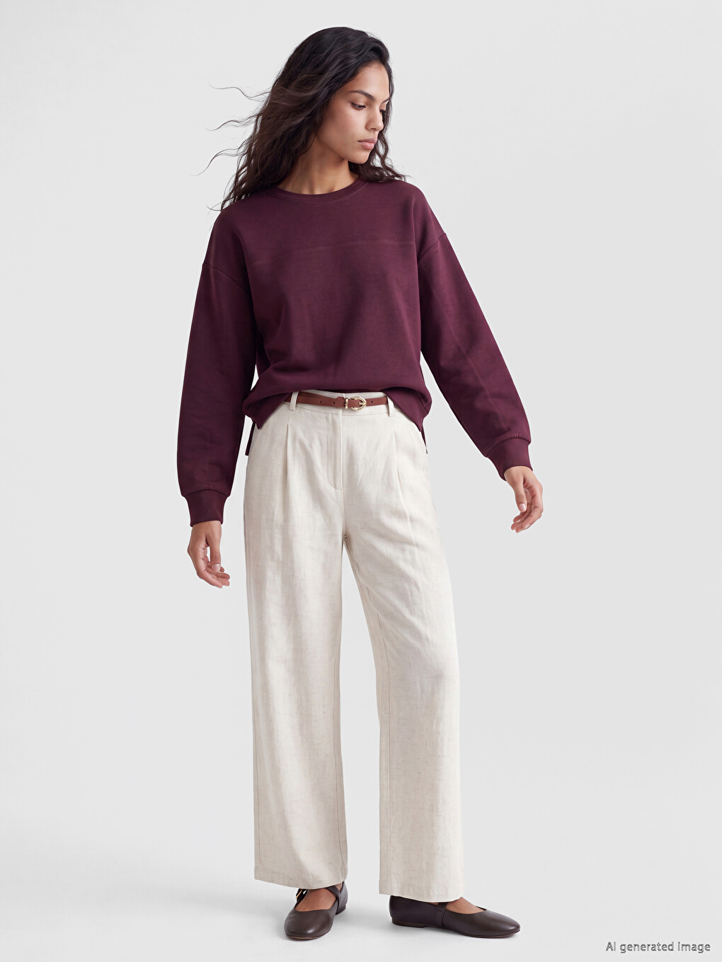 Soft Touch Crew Neck Women's Sweatshirt-1