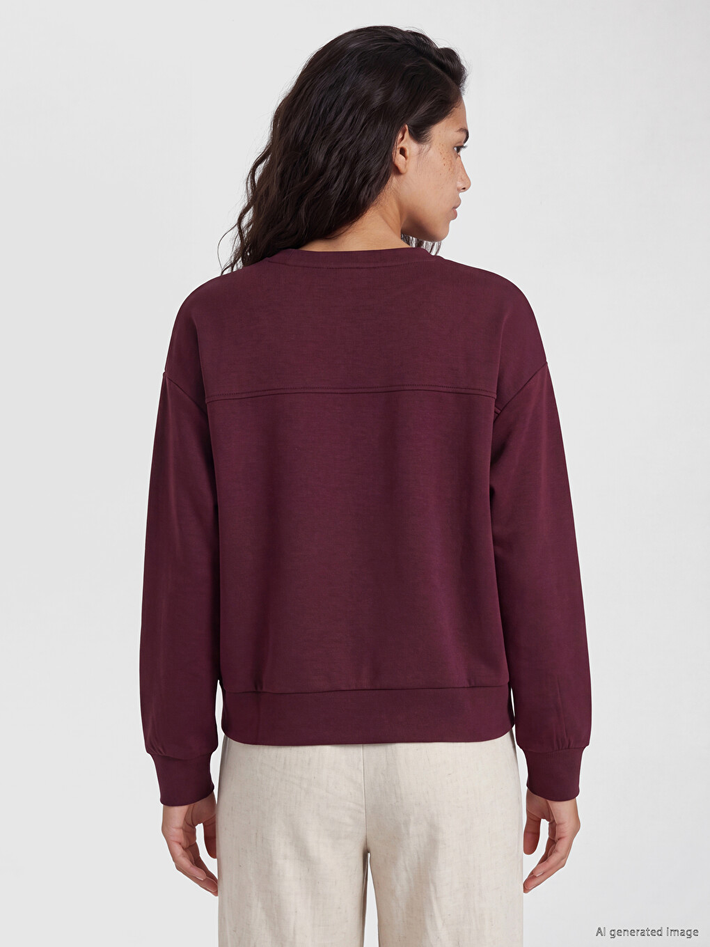 Soft Touch Crew Neck Women's Sweatshirt-3