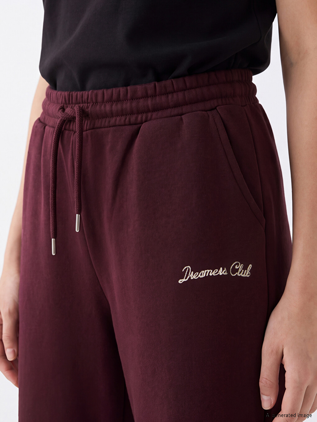 Woman Bordeaux Sweatpants-2