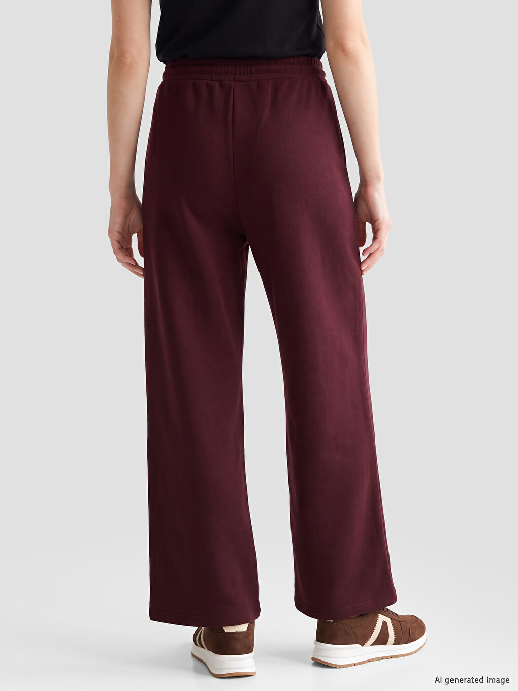 Woman Bordeaux Sweatpants-3