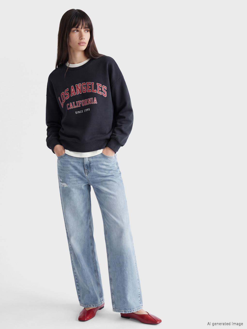 Bluzë Sportive E Trashë Oversize Për Gra-1