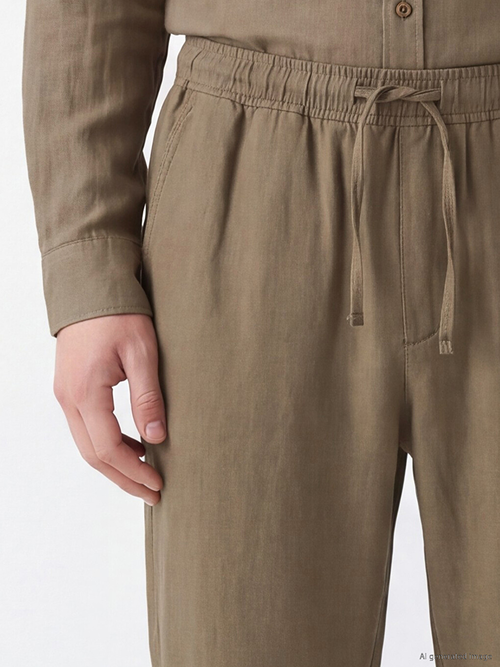 Bej Regular Fit Erkek Pantolon-2