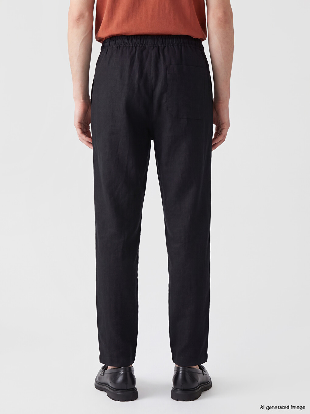 Siyah Regular Fit Erkek Pantolon-3
