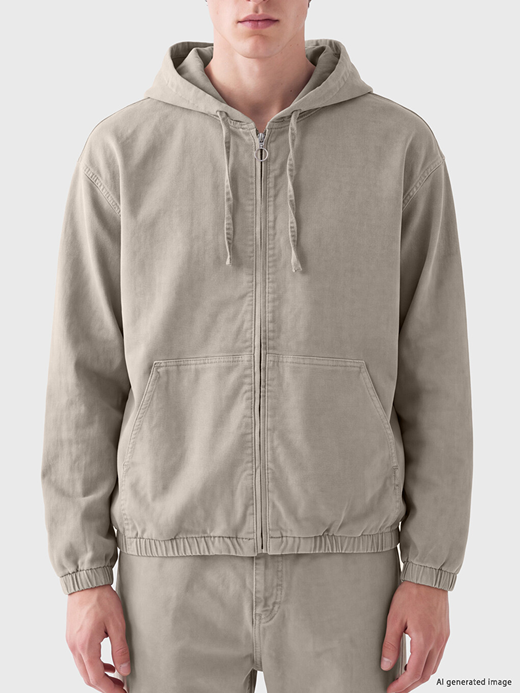 Hooded Zippered Men's Jacket-2