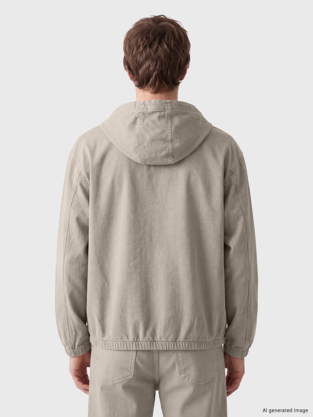 Hooded Zippered Men's Jacket-3