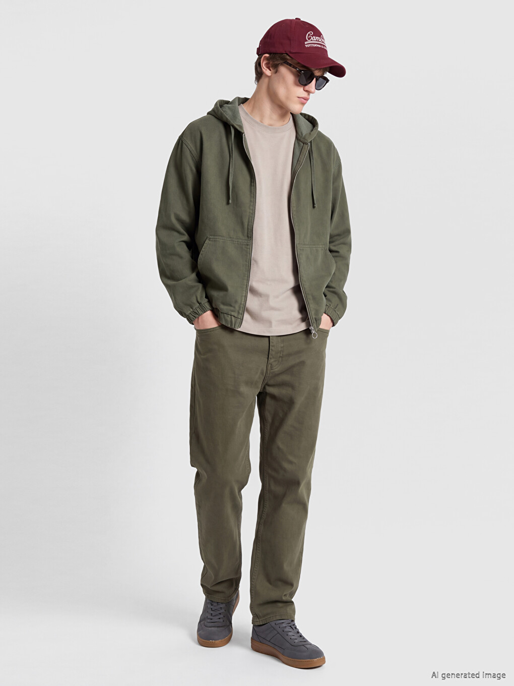 Hooded Zippered Men's Shirt-1