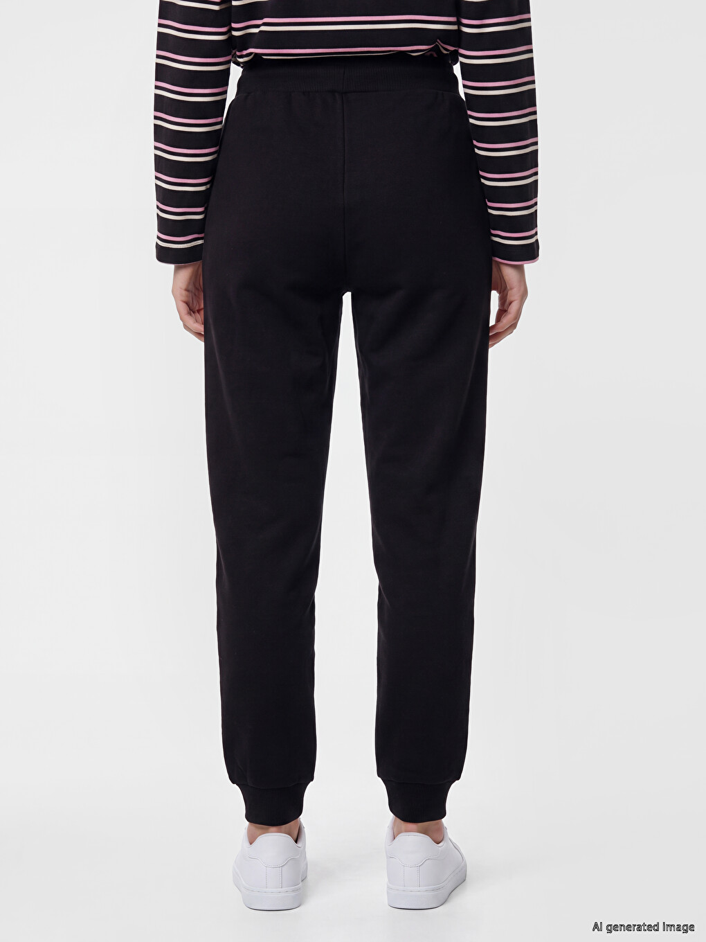Elastic Waist Women's Jogger Sweatpants-3