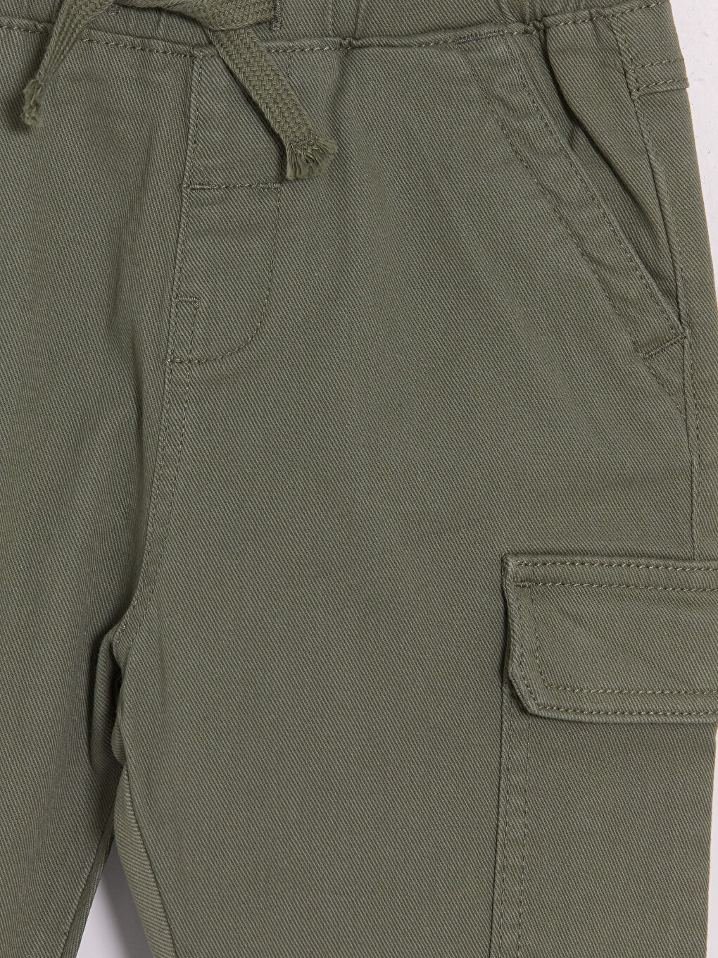 Boys' Gabardine Cargo Trousers-2