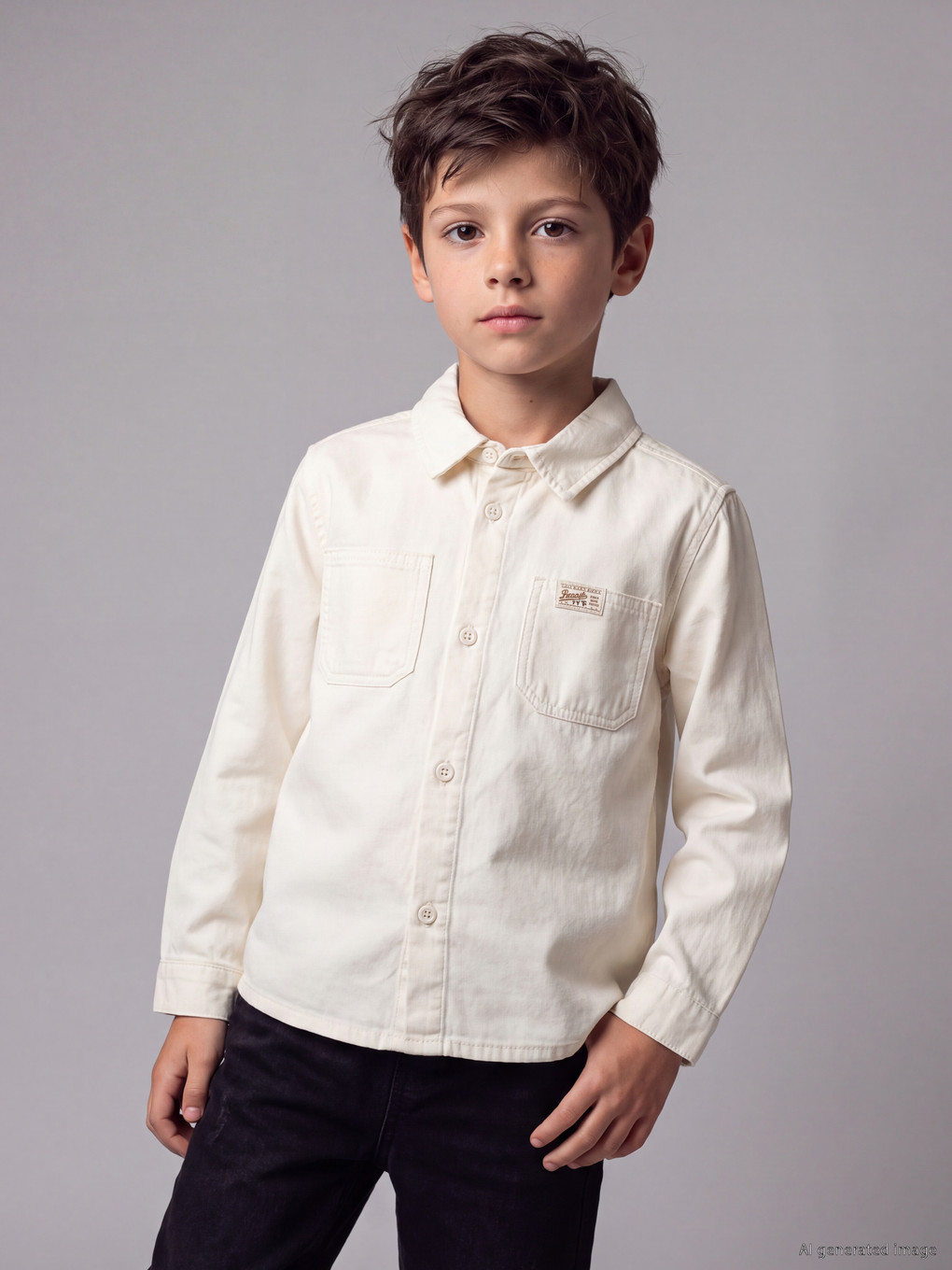Gabardine Boys' Shirt