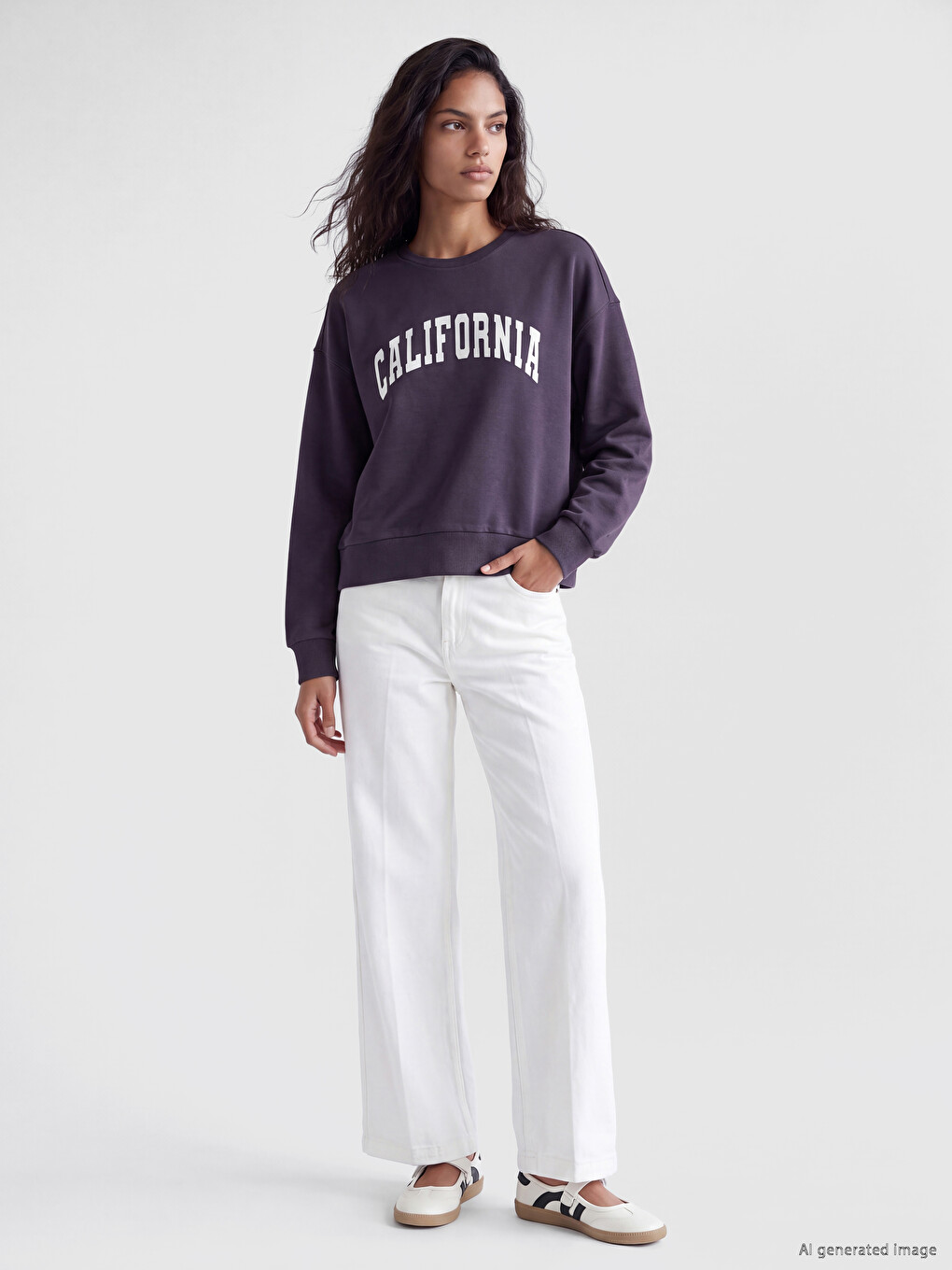 Woman Anthracite Sweatshirt-1