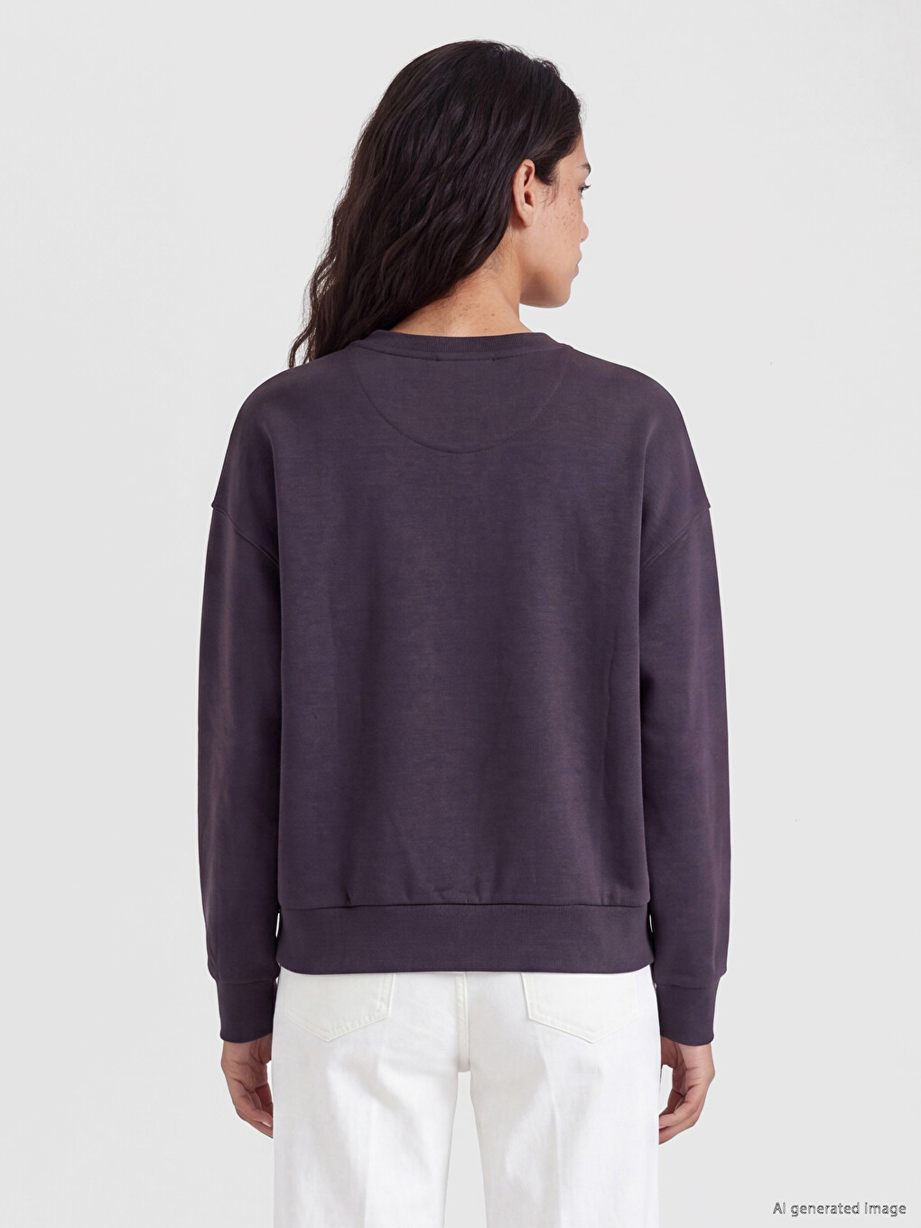Woman Anthracite Sweatshirt-3