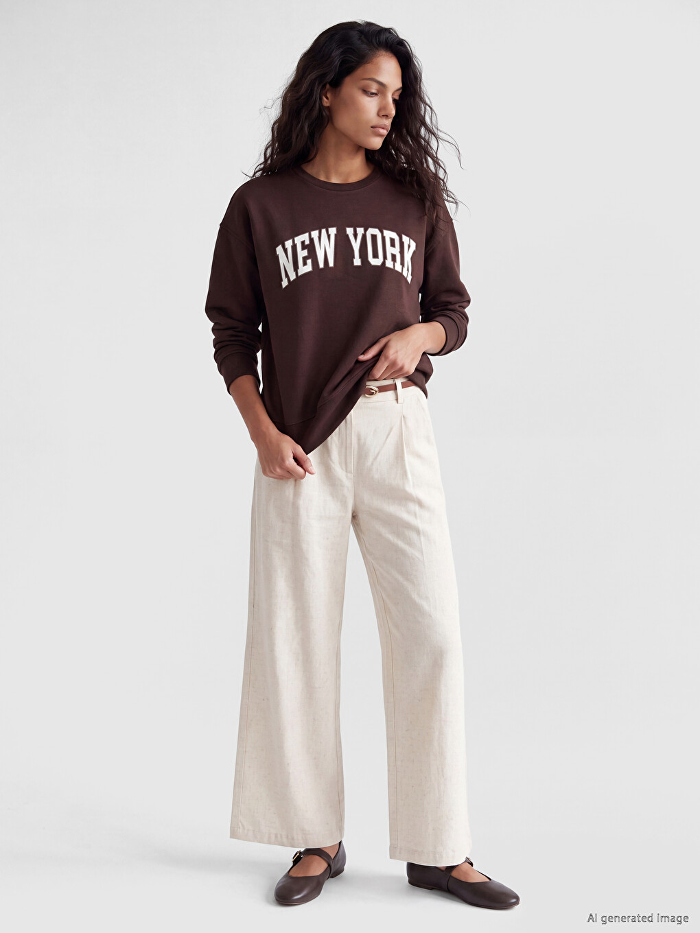 Soft Touch Oversize Women's Sweatshirt-1