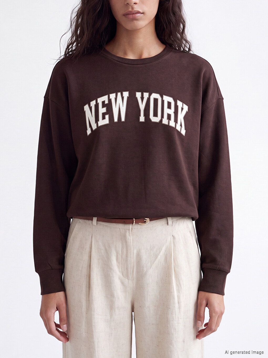 Soft Touch Oversize Women's Sweatshirt-2