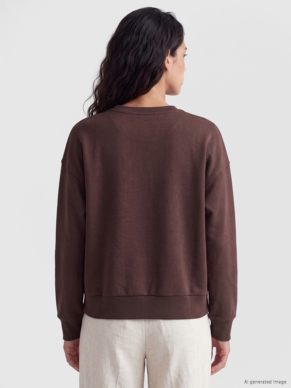 Soft Touch Oversize Women's Sweatshirt-3
