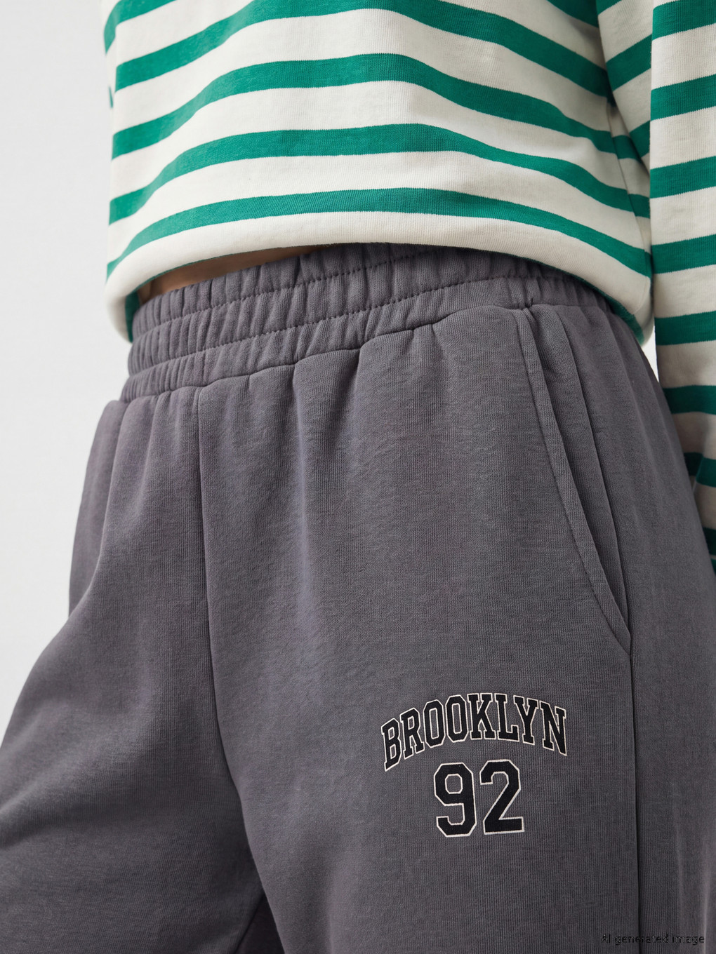 Embroidered Women's Thick Jogger Sweatpants-2