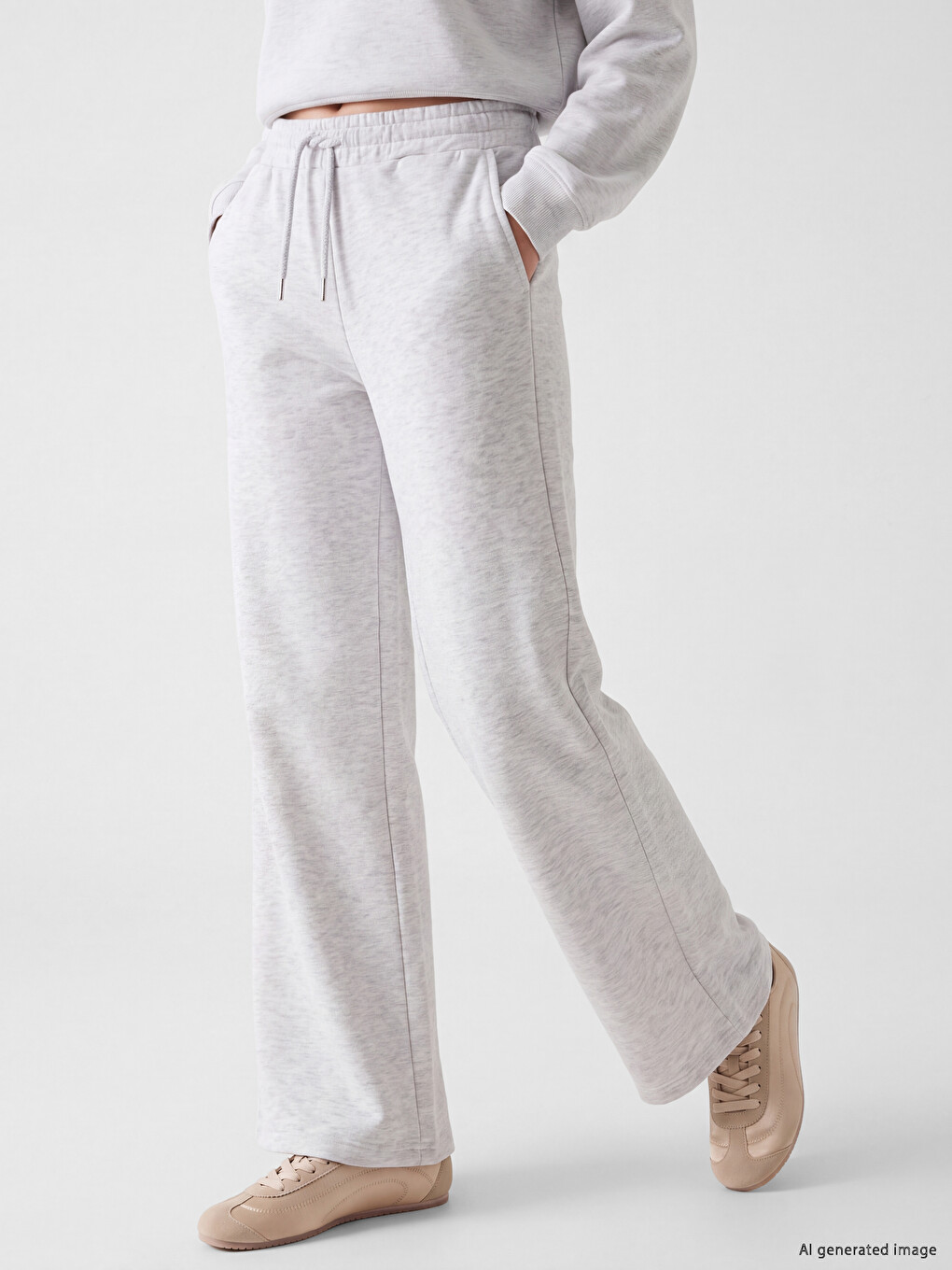Woman Grey Sweatpants-1