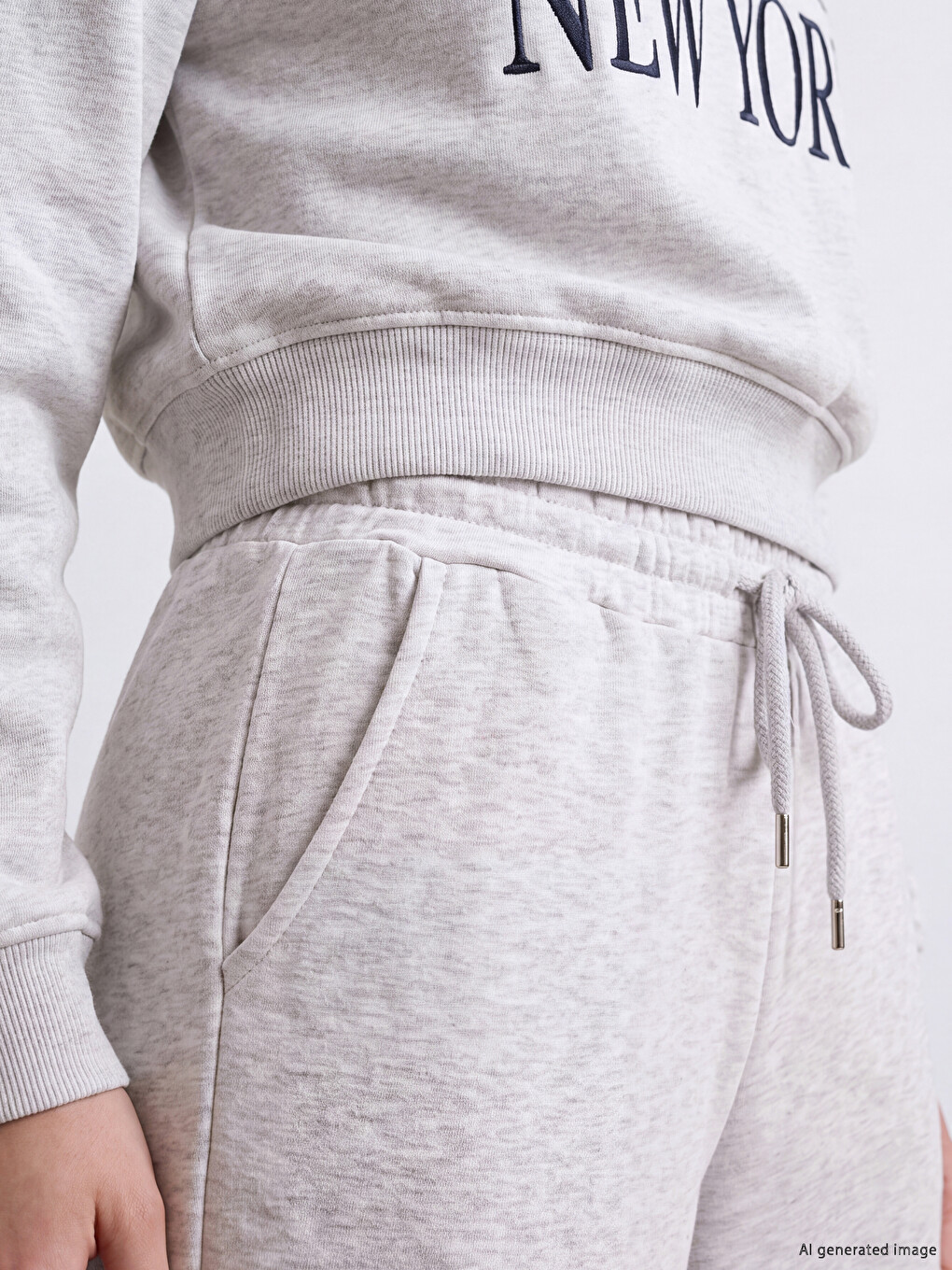 Woman Grey Sweatpants-2