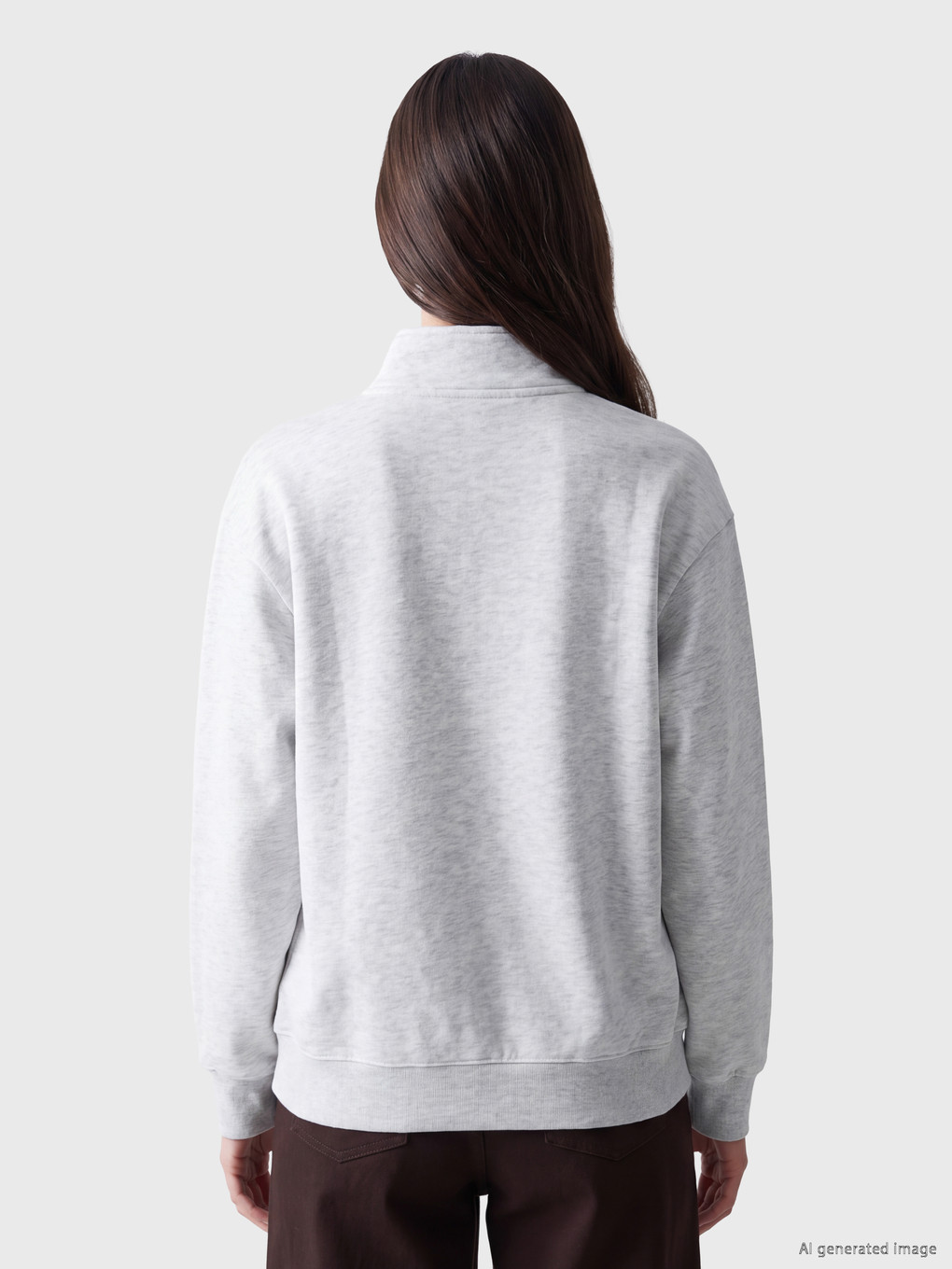 Woman Grey Sweatshirt-3
