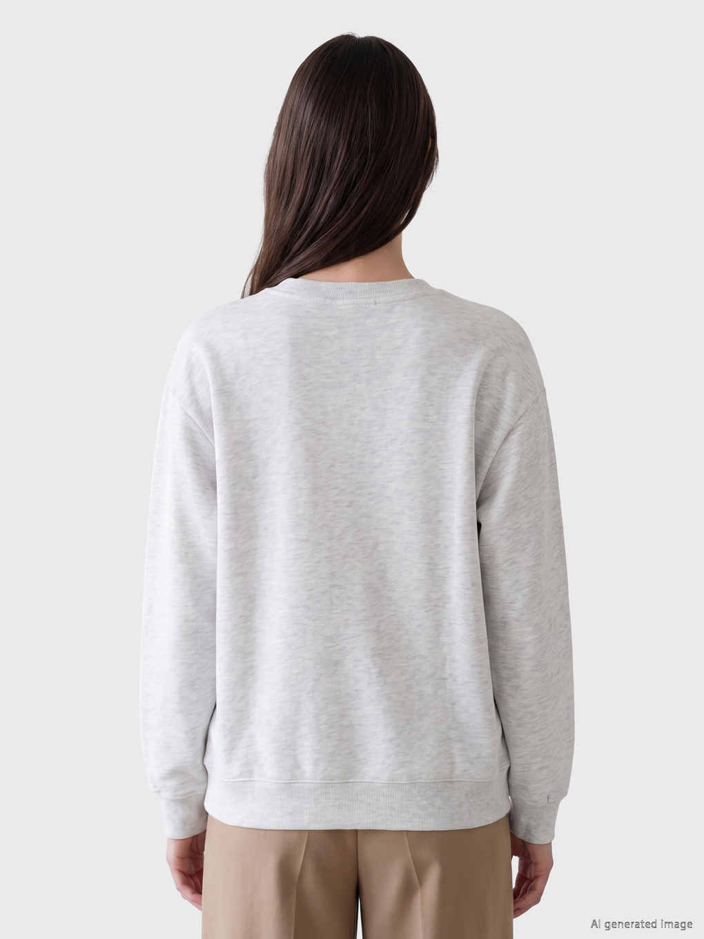 Printed Oversize Women's Thick Sweatshirt-3